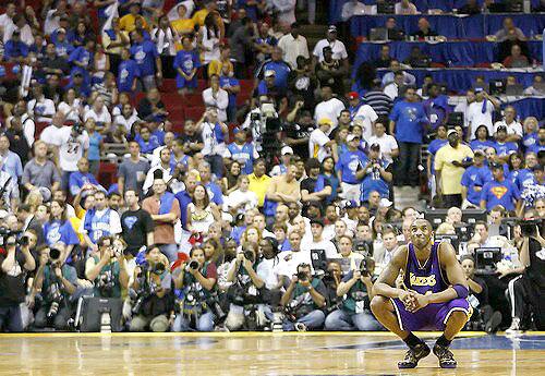 Kobe Bryant on court