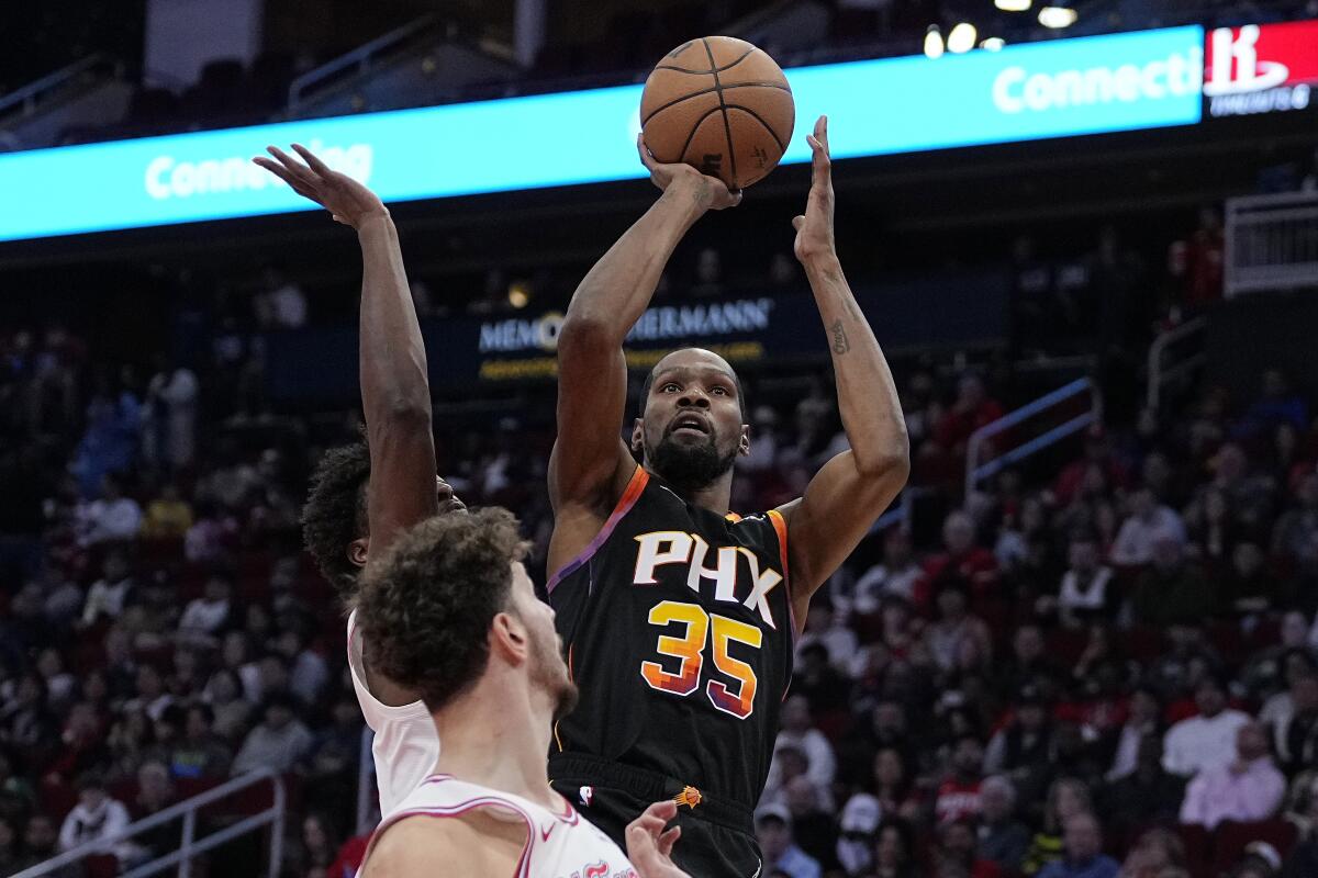Kevin Durant has 18th career triple-double, Suns beat Rockets 129-113 to  end losing streak - The San Diego Union-Tribune