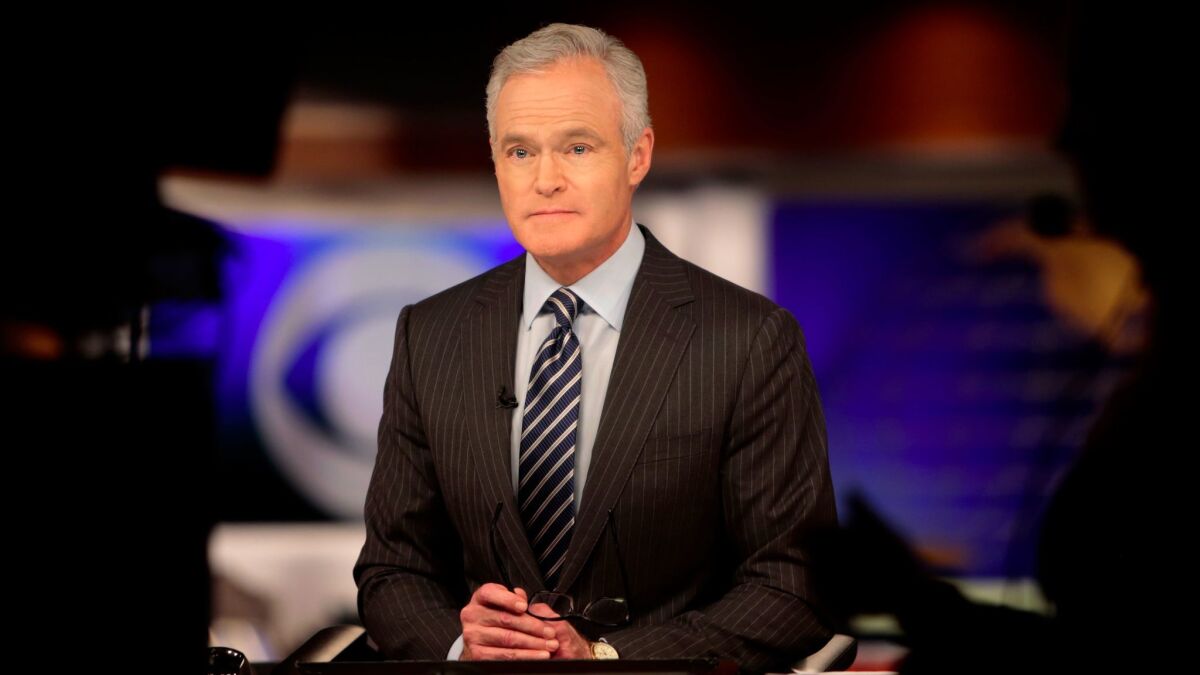 Scott Pelley at the anchor desk of the "CBS Evening News" in February 2015.