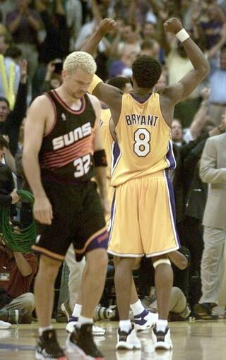 25. Kobe Bryant vs. Phoenix Suns, Game 2 second round, May 10, 2000.