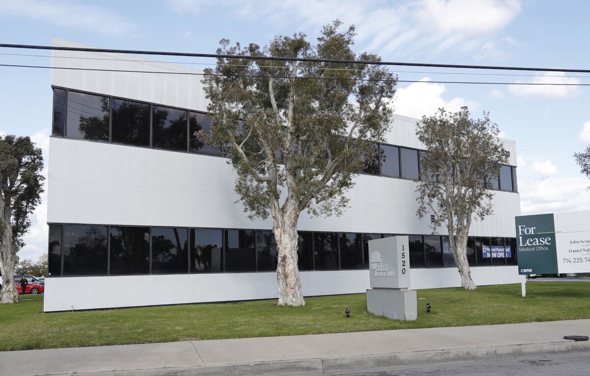A health center for Planned Parenthood in Costa Mesa.