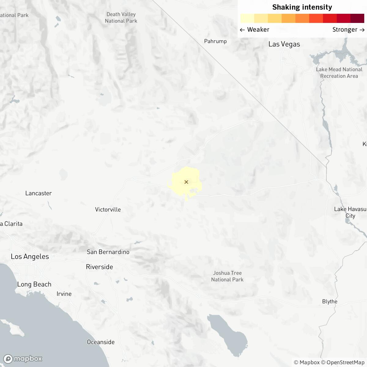 A 3.5-magnitude earthquake struck Tuesday near Barstow.