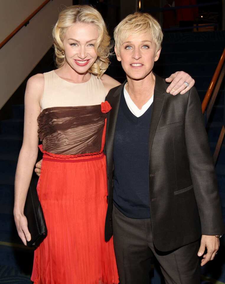 "Today we took another step towards equality. #Prop8 was found unconstitutional again. I couldn't be happier." -- Twitter DeGeneres contributed $100,000 to oppose Prop. 8 when it was on the ballot in 2008. Photo: DeGeneres with partner Portia de Rossi, left.