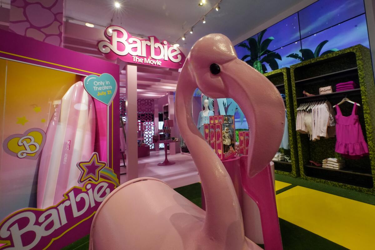 Awash in pink, everyone wants a piece of the 'Barbie' movie marketing mania
