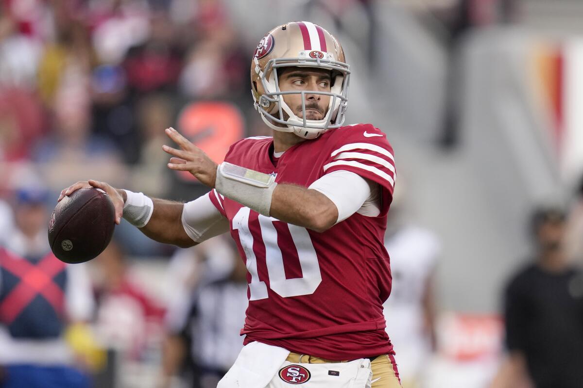 AP source: Jimmy Garoppolo, Raiders agree to 3-year deal - The San