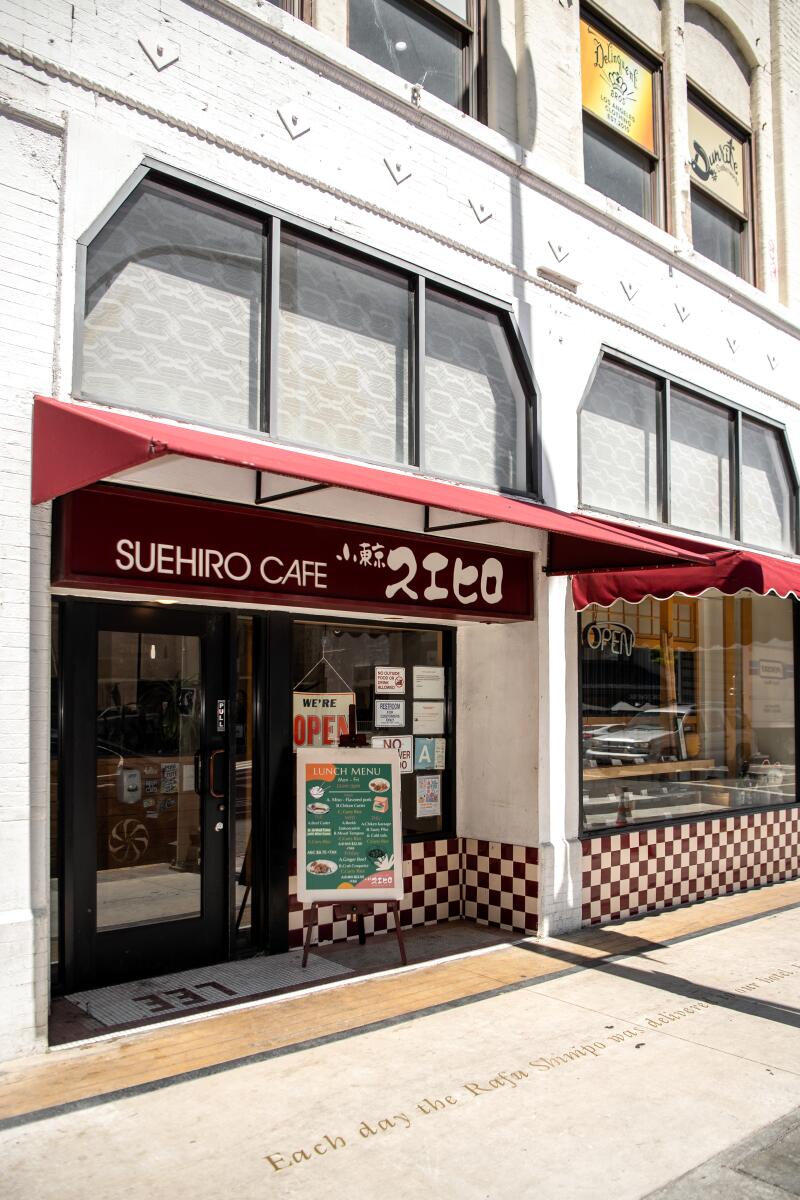 The exterior of Suehiro Cafe's Little Tokyo storefront.