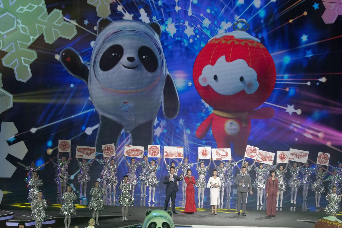 Beijing 2022 Winter Olympic mascot Bing Dwen Dwen and 2022 Winter Paralympic Games mascot Shuey Rong Rong are revealed