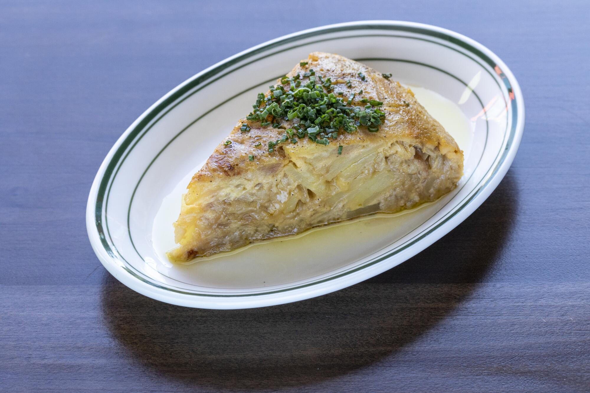 Tortilla espanola served at Bar Moruno.