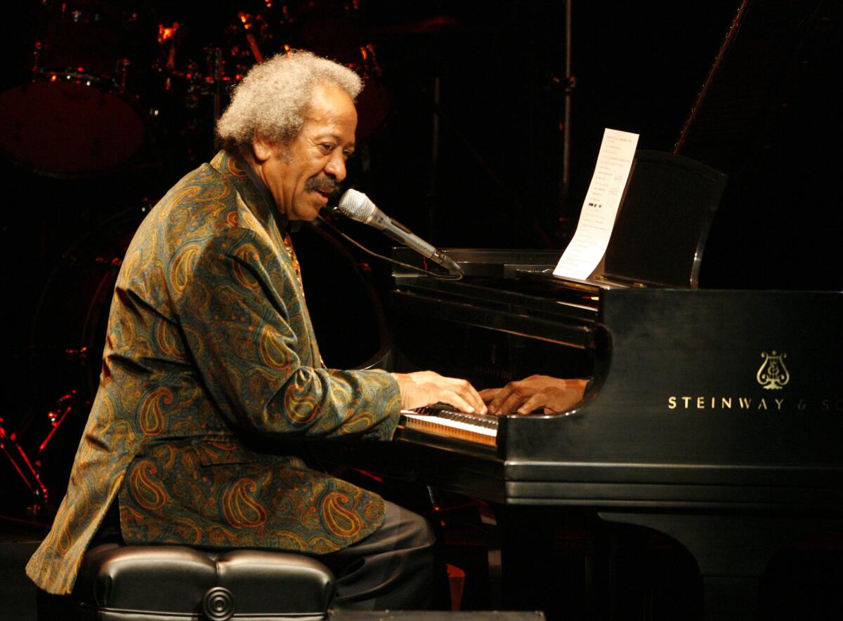 Allen Toussaint performing at UCLA's Royce Hall in 2010. (Lawrence K. Ho / Los Angeles Times)