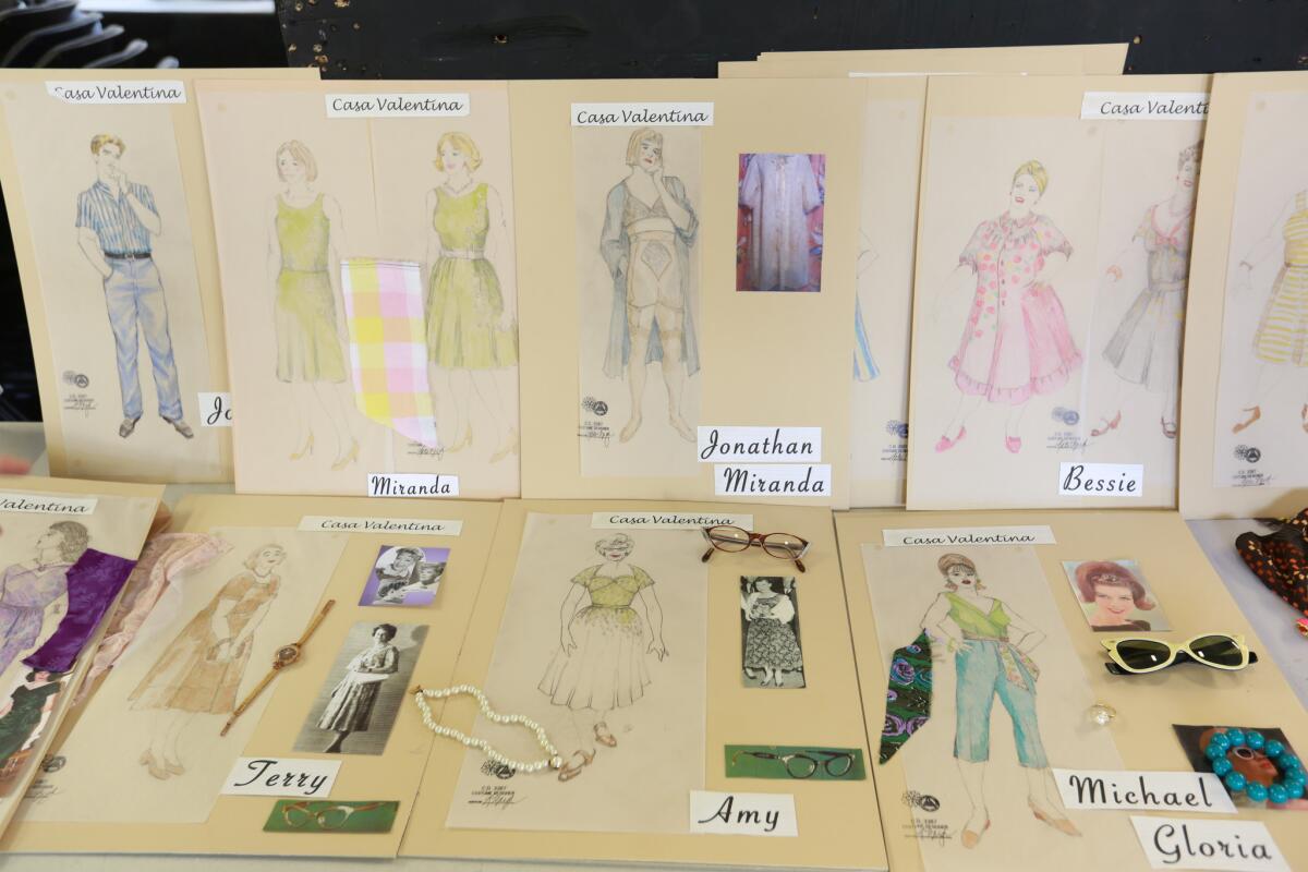 More costume designs and accessories.