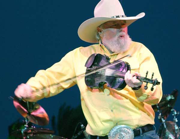 The legendary Charlie Daniels is still rockin' the fiddle and the giant belt buckle at 75.