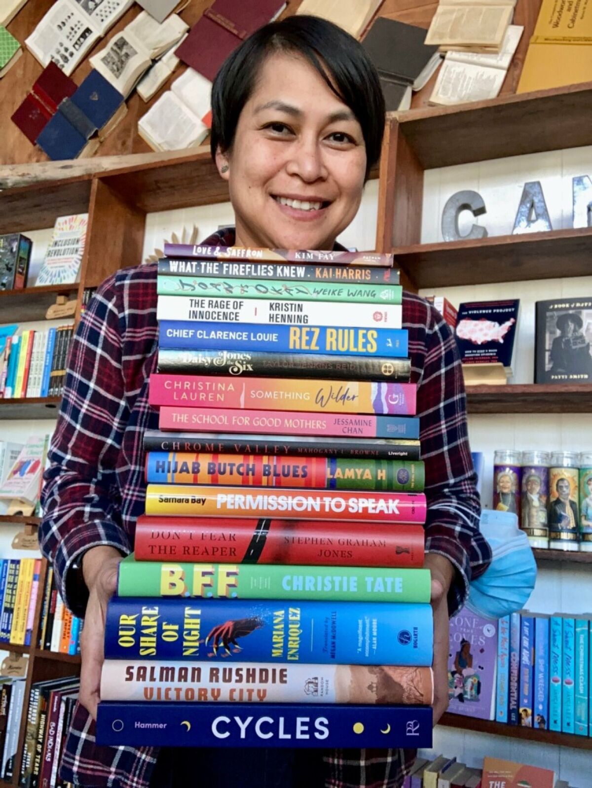 Jhoanna Belfer is the owner of Bel Canto Books in Long Beach.