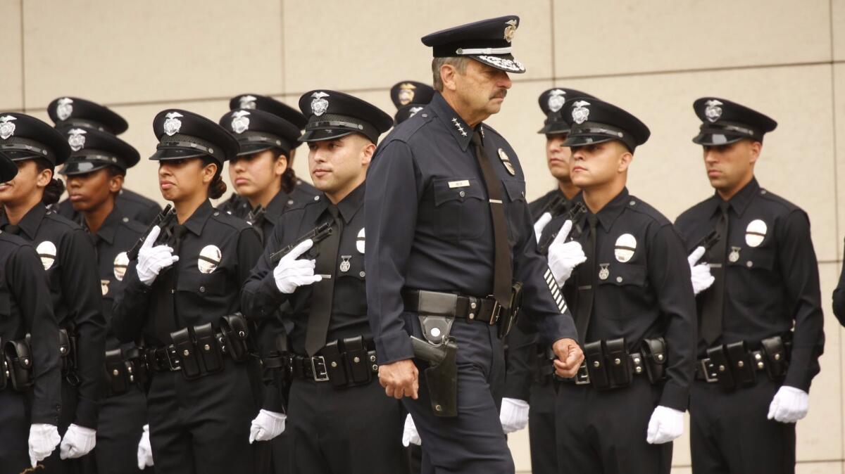 Police accountability groups called Wednesday for a "comprehensive review" of discipline at the LAPD. The move came a day after city voters approved Charter Amendment C, allowing three-person disciplinary panels to be composed entirely of civilians.