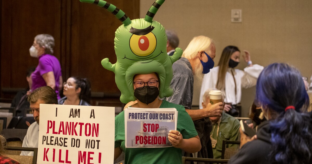 Residents celebrate as California Coastal Commission rejects plan for Huntington Beach desalination plant