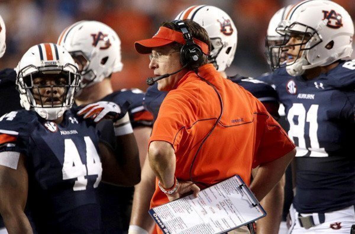 Coach Gus Malzahn has guided Auburn through one of the biggest turnarounds in major college football this season. The Tigers, who were 3-9 and winless in the SEC last season, are unbeaten and playing for a national championship this season.