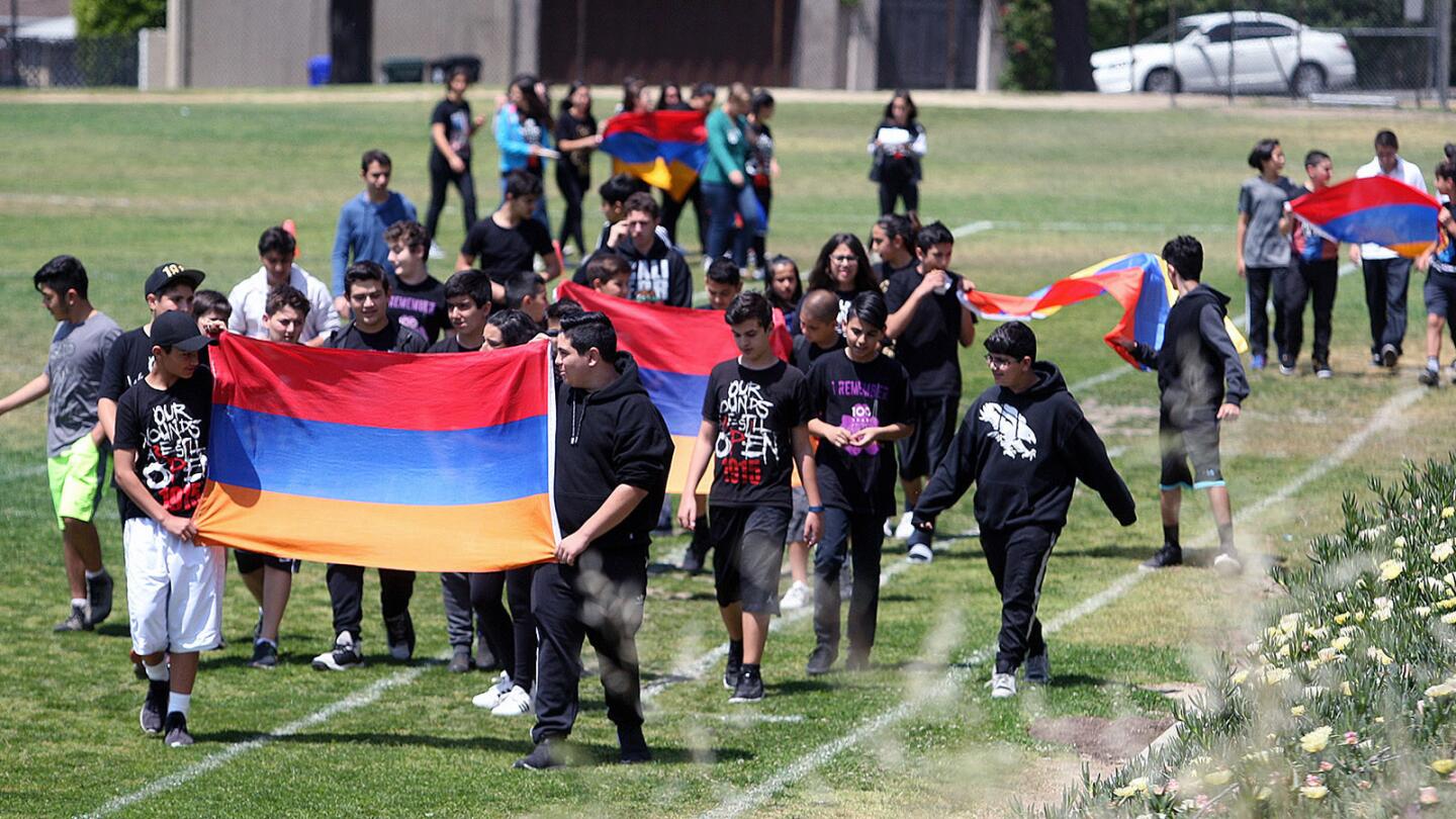 Photo Gallery: Armenian lunchtime walk at Rosemont Middle School