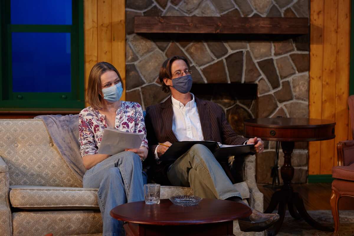 North Coast Repertory Theatre "Same Time Next Year" rehearsal.