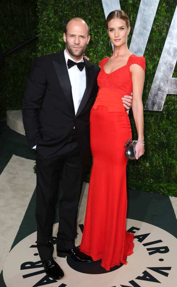 Actor Jason Statham and model Rosie Huntington-Whiteley.