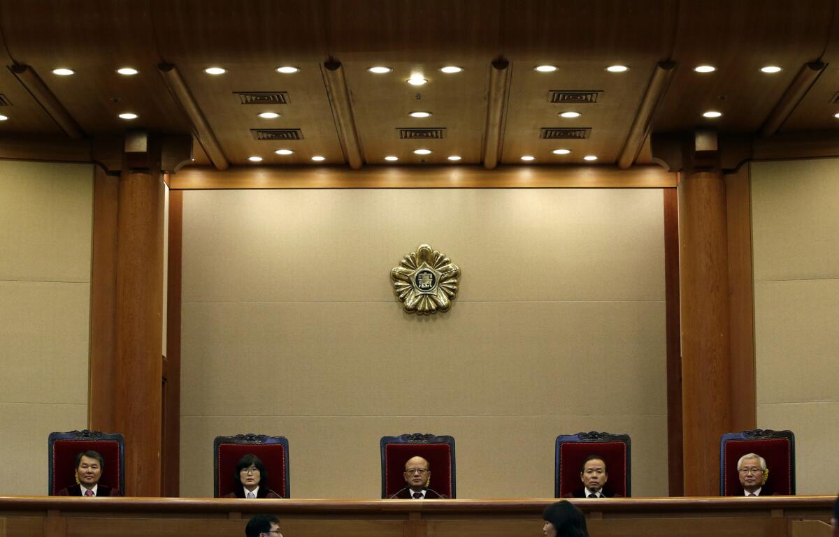 South Korea's Constitutional Court voted Feb. 26 to strike down a longstanding law that criminalized adultery.