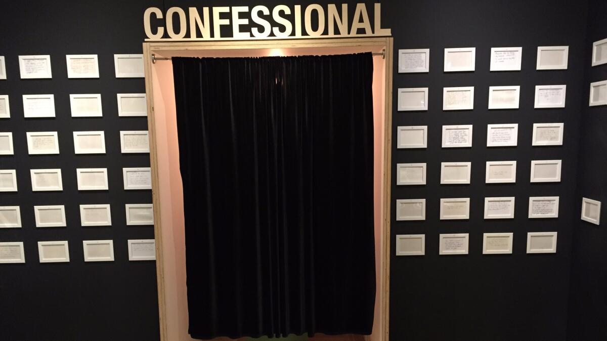 A booth where pot users can anonymously share their most honest thoughts.