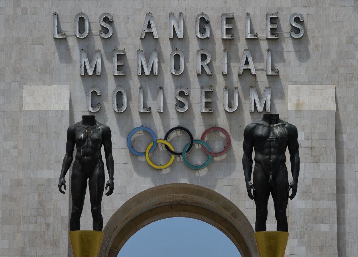The Los Angeles Memorial Coliseum would serve as the main Olympic stadium if Los Angeles is named the host city for the 2024 Summer Olympics.