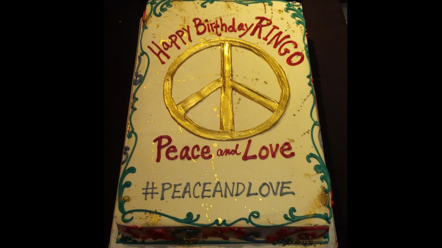 Ringo Starr's cake for his 75th birthday