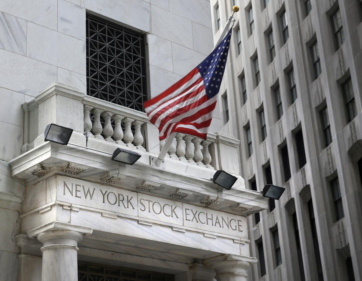 This 2015 file photo shows the New York Stock Exchange.