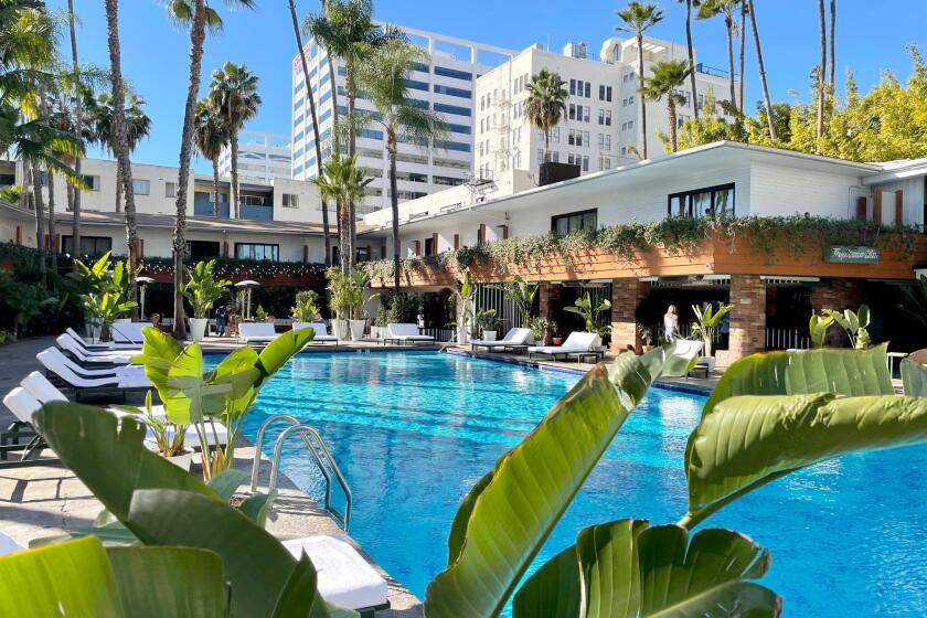 The Hollywood Roosevelt's pool area once was celebrity central. Now you can lounge there on a day pass.