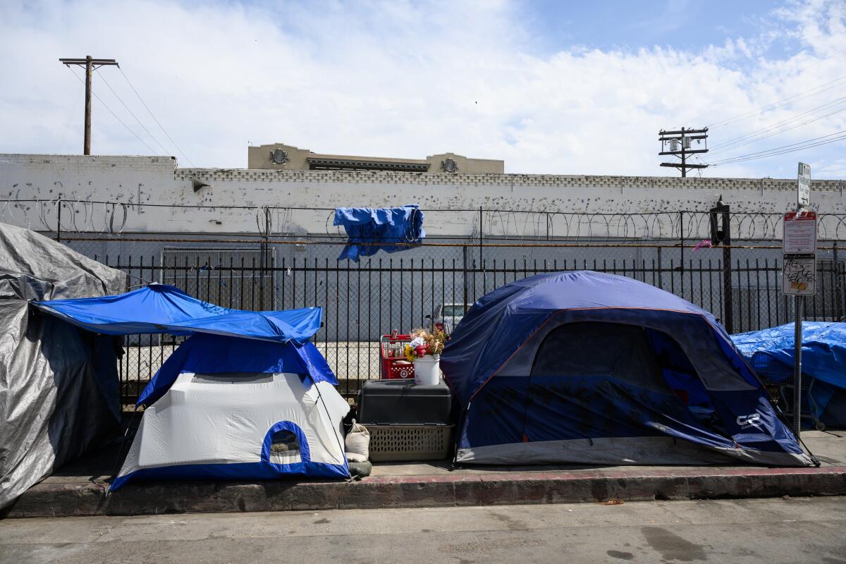 Tents on Skid Row.