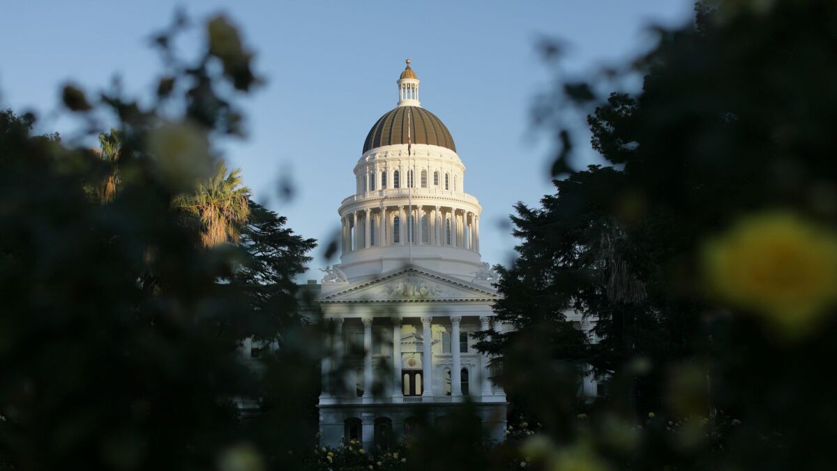 The Capitol building in Sacramento.