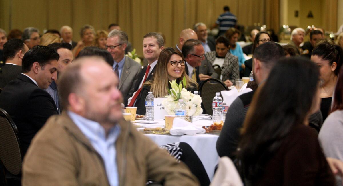 A large crowd came out to the 53rd annual Glendale Mayor's Prayer Breakfast at the Glendale Civic Auditorium on Thursday, March 10, 2016.