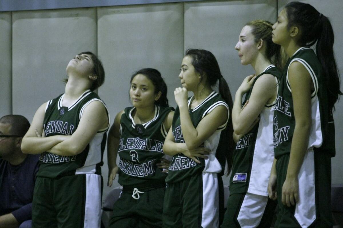 Glendale Adventist Academy girls' basketball fell in the CIF semifinals on Saturday, Feb. 28, 2014.