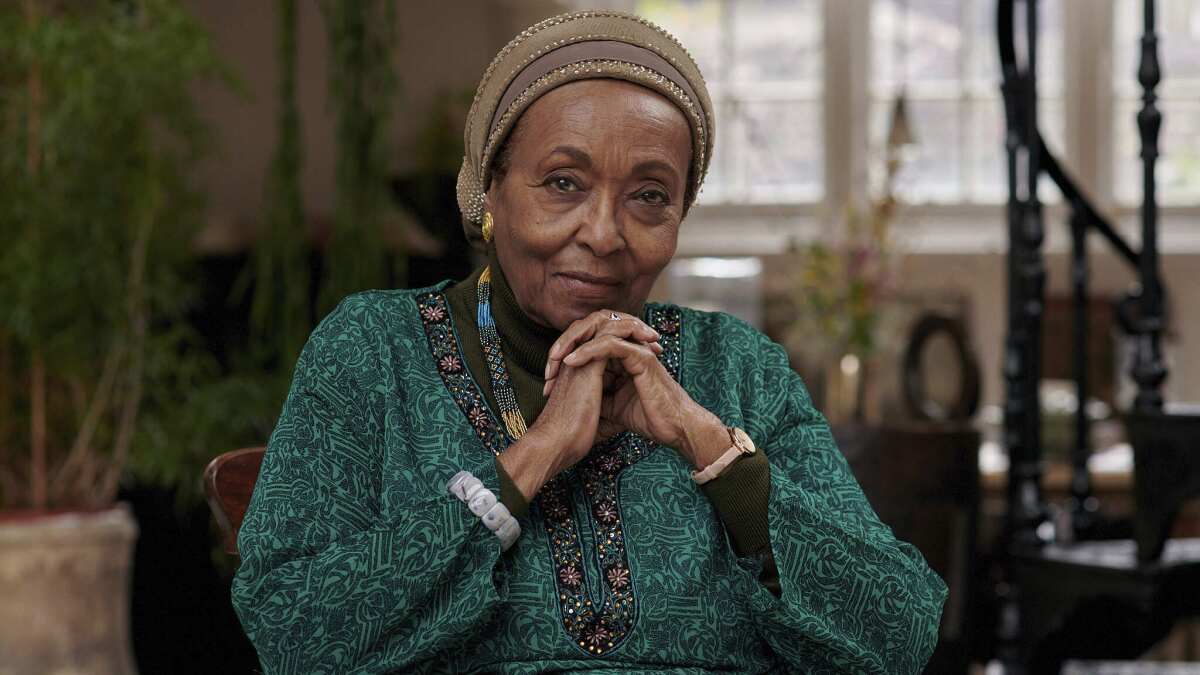 Dr. Edna Adan Ismail, winner of the 2023 Templeton Prize, sits for a portrait in London. 