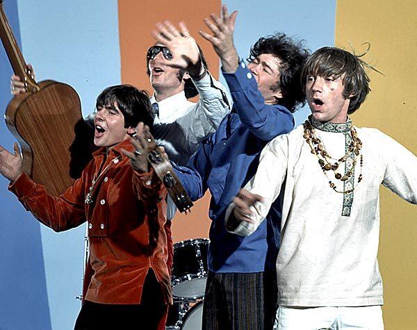 The Monkees. From l-r, Davy Jones, Mike Nesmith, Micky Dolenz and Peter Tork.