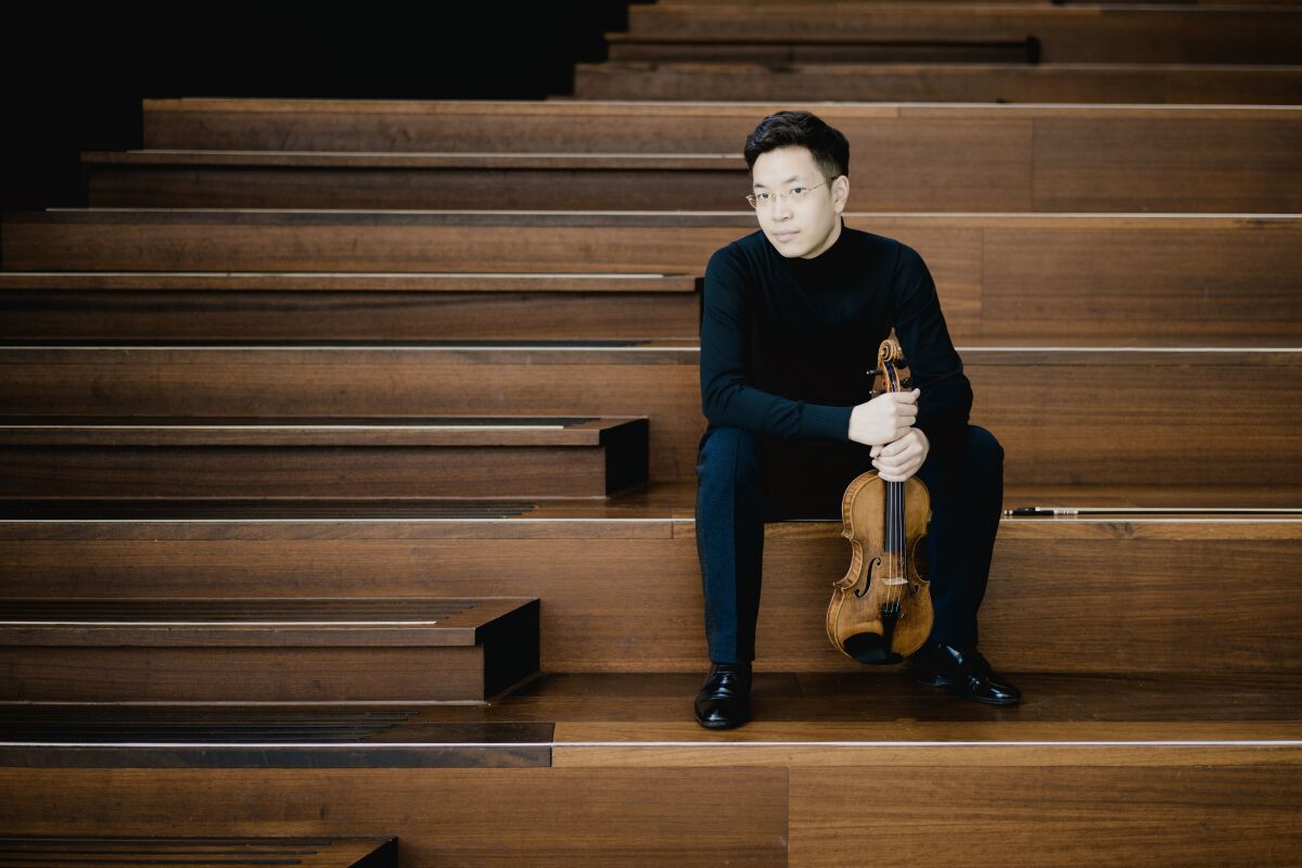 Violinist Paul Huang was one of the featured musicians in the opening concert of the 2021 SummerFest.
