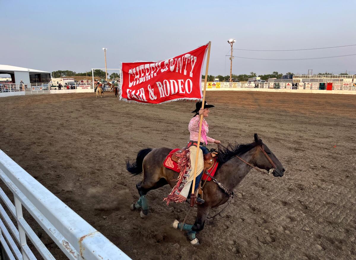 Cherry County Rodeo in Valentine Nebraska. 