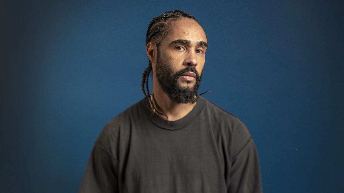 Fear of God designer Jerry Lorenzo photographed in downtown Los Angeles.