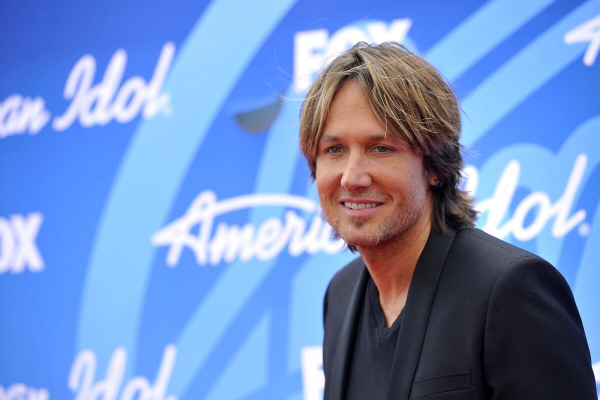 Keith Urban, arriving at the "American Idol" finale at the Nokia Theatre at L.A. Live in Los Angeles recently, will release his new album "Fuse" on Sept. 10.