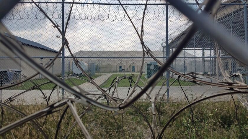 The Willacy County Correctional Center in Raymondville, Texas. Inmates set fire to the complex in 2015 in protest of poor conditions and inadequate medical treatment, and the government was forced to close the facility.