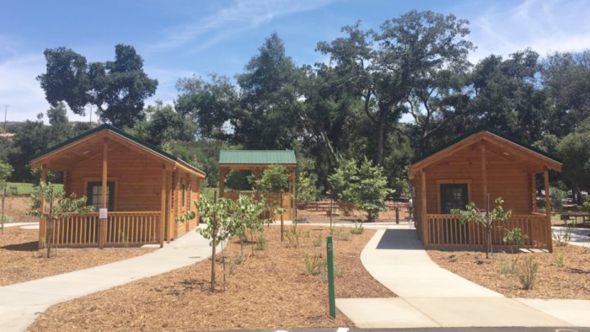 County opens four new cabins in Dos Picos park Ramona Sentinel