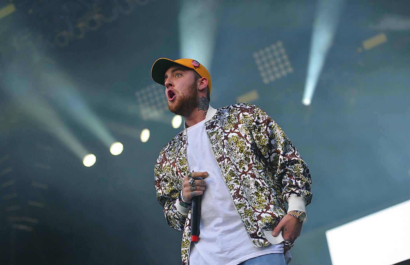 Mac Miller performs at the Okeechobee Music and Arts Festival on March 5, 2016, in Okeechobee, Fla.