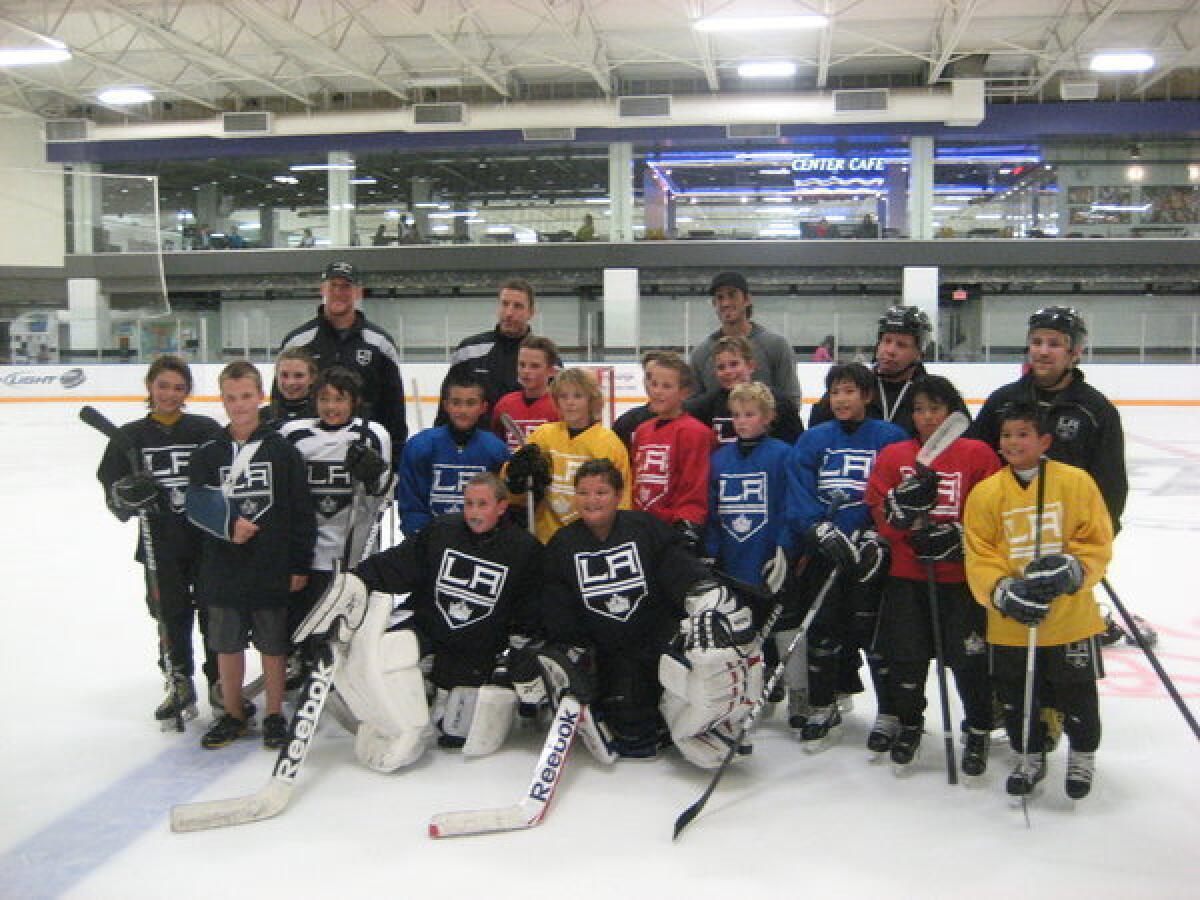 Some youth hockey players in El Segundo got a special treat on Thursday -- a special tutoring session with Matt Greene and Rob Scuderi of the Kings and Ryan Miller of the Buffalo Sabres.