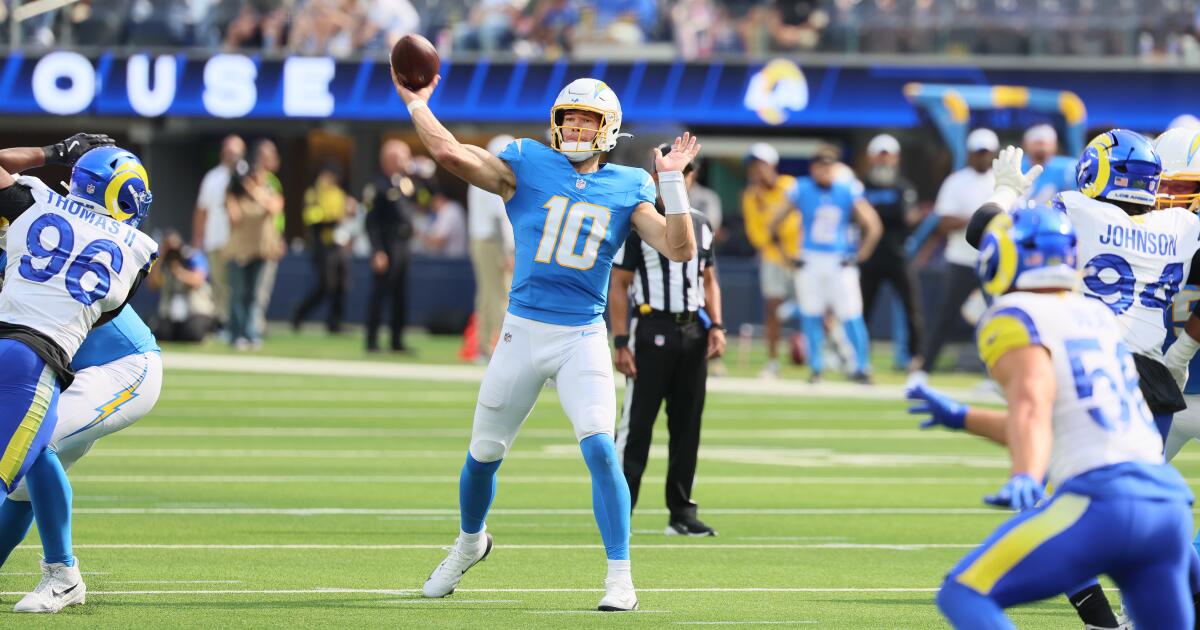 Commentary: Perception of Justin Herbert won't change until he leads Chargers to playoff wins