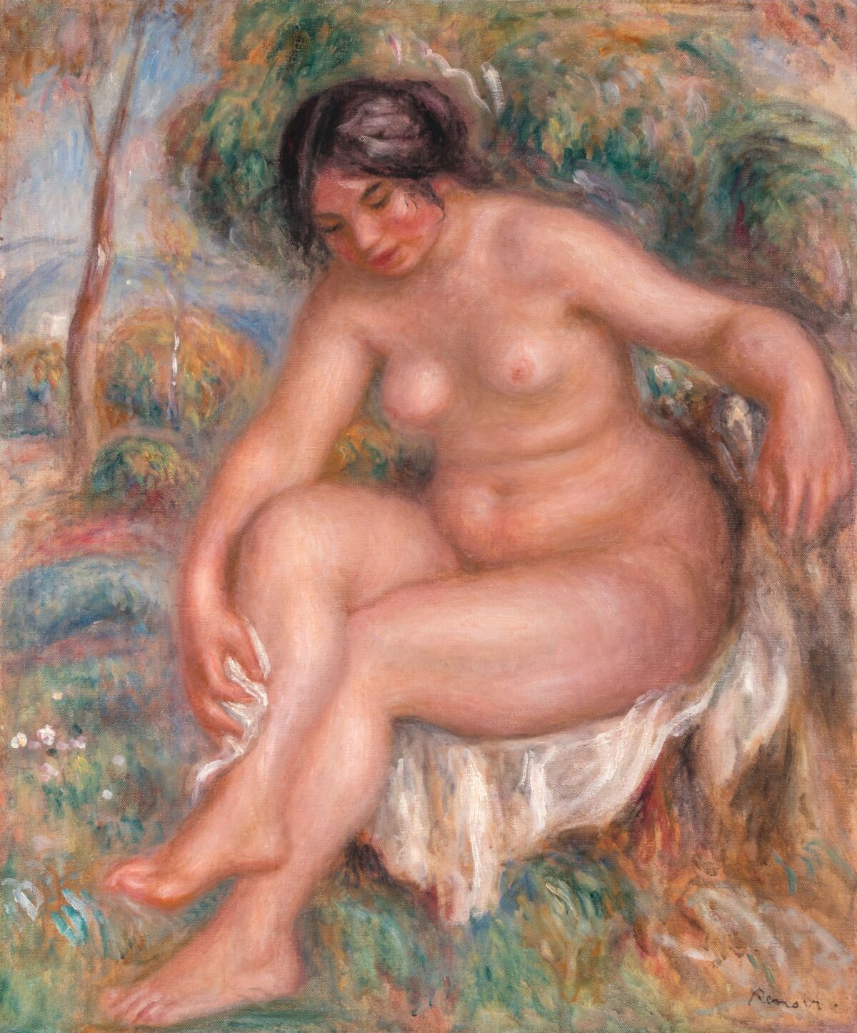 A painting of a nude woman