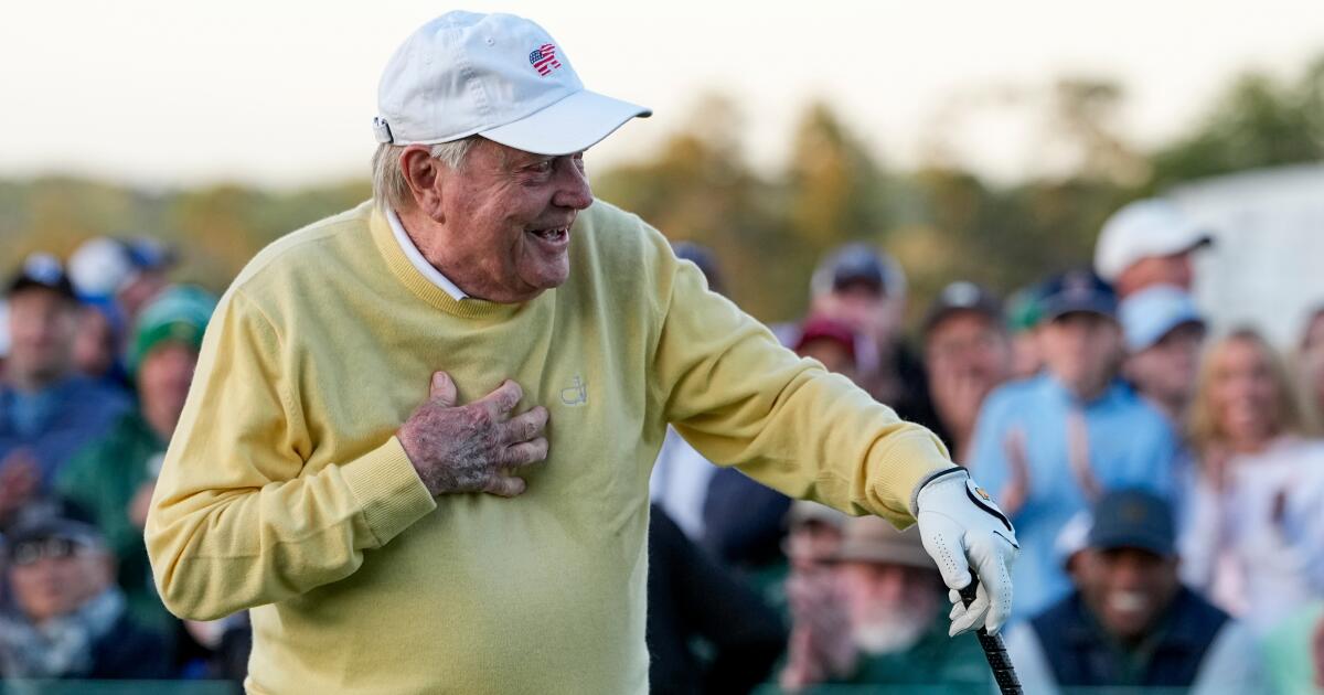 'I haven't killed anybody yet': Jack Nicklaus 'came close' with ceremonial shot at Masters