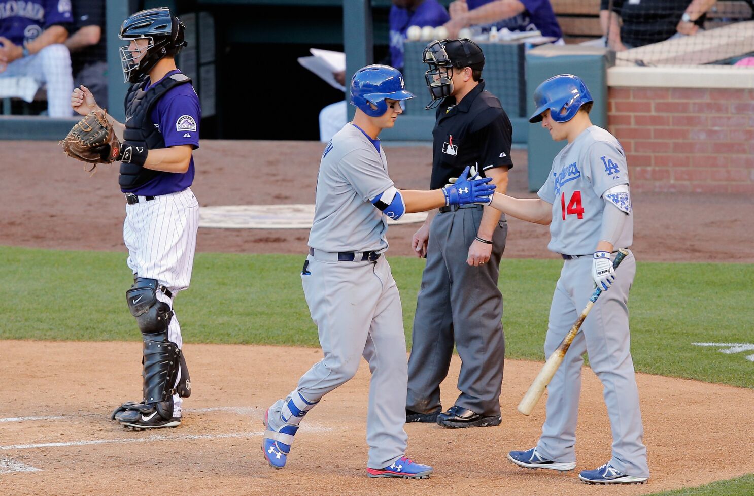 Joc Pederson If you hang it Joc's gonna bang it Los Angeles