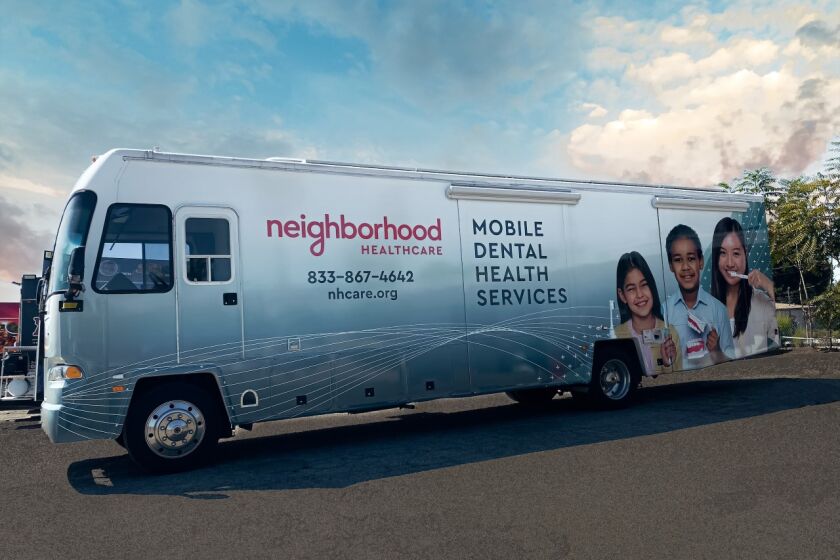 The Dental Mobile Health Center, is being launched by nonprofit Neighborhood Healthcare as part of the nonprofit's new Virtual Dental Home service for children.