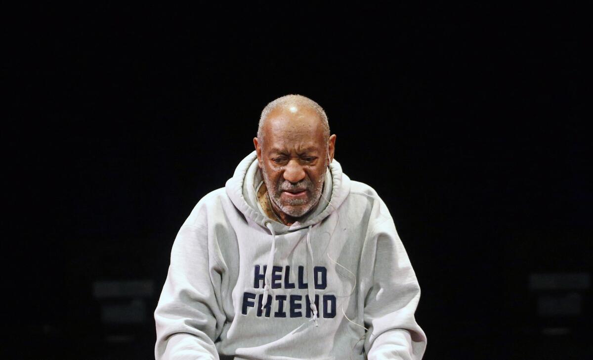 Bill Cosby performs at the Buell Theater in Denver in January.