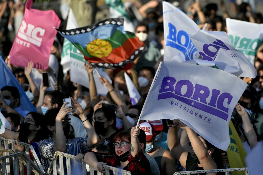 Izquierdista Gabriel Boric gana elecciones presidenciales de Chile - Los  Angeles Times