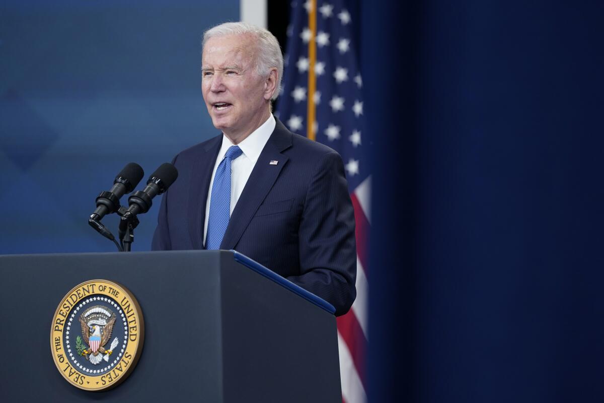 El presidente Joe Biden en un evento en la Casa Blanca en Washington,